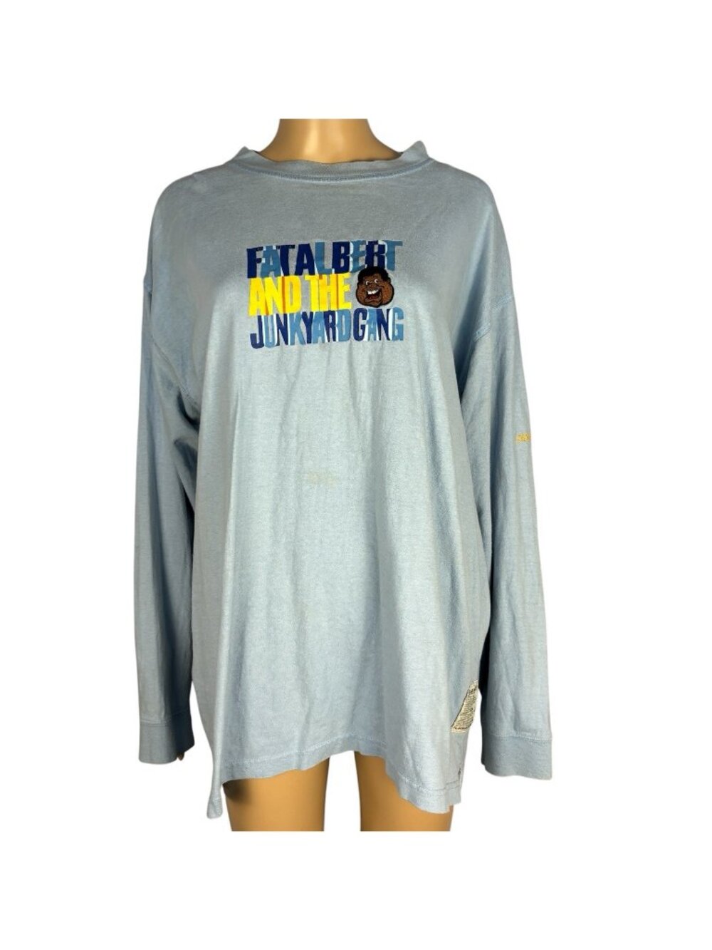 Y2k Vtg Platinum fubu Fat Albert and the junkyard gang T Shirt Sz M Long Sleeve